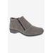 Wide Width Women's Superb Comfort Bootie by Ros Hommerson in Grey Suede (Size 9 1/2 W)