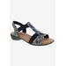 Wide Width Women's Mackenzie Sandal by Ros Hommerson in Black Multi Stretch (Size 11 W)