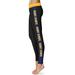 Women's Black Kent State Golden Flashes Side Stripe Leggings