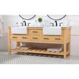 Sand & Stable™ Doncaster 72 Inch Double Bathroom Vanity Wood/Marble in Brown | 34 H x 72 W x 22 D in | Wayfair 47D71B7BC4764825A81D706571EF79A8