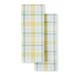 Martha Stewart Valley Plaid Dual Purpose Kitchen Towel 2-Pack Set Cotton in Gray/White | 28 H x 16 W in | Wayfair K2012414TDMSA2 YLML