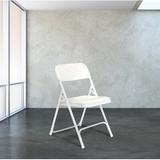 National Public Seating Stackable Folding Chair Set of 8 Plastic/Resin in White | 29.75 H x 18.75 W x 20.75 D in | Wayfair 821/8