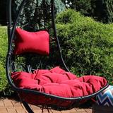 Dakota Fields Outdoor Seat Cushion Polyester in Red | 5 H x 28 W in | Wayfair 449A9718C0F04872AA8D75F5DBB93821