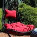 Dakota Fields Outdoor Seat Cushion Polyester in Red | 5 H x 28 W in | Wayfair 449A9718C0F04872AA8D75F5DBB93821