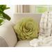 Felt Floral Round Throw Pillow Polyester/Polyfill in Green Laurel Foundry Modern Farmhouse® | 4 H x 13 W x 13 D in | Wayfair