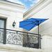 Arlmont & Co. Nadya 9' Market Umbrella Metal in Blue/Navy | 92 H x 108 W x 54 D in | Wayfair 1ABF46E849AF439395A9E8B216465529