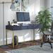 Willa Arlo™ Interiors Bellevue Height Adjustable Desk Wood/Metal in Blue/Yellow | 56.75 W x 22 D in | Wayfair A2925235743F44968AF270D0C9E05ADD