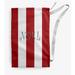 The Holiday Aisle® Noel on a Stripe Christmas Laundry Bag Fabric in Red | 29 H x 18 W in | Wayfair 838C33784FCA4F4CA980A62B5A1A701D