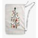 The Holiday Aisle® Pinecone Tree Christmas Laundry Bag Fabric in Gray/White | 29 H in | Wayfair 71AF87DE1BF24F66B942431BDBF555ED