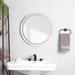 Orren Ellis Luara Round Lighted Bathroom Mirror w/ Anti-Fog | 20 H x 20 W in | Wayfair 7F6FB347B2A649CA8081AEFC90D495E6