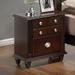 Glory Furniture Bucknell 2 Drawer Night Stand Wood in Brown | 27 H x 24 W x 16 D in | Wayfair G5950-N