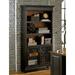 17 Stories Django 78" H x 40" W Standard Bookcase Wood in Black/Brown | 78 H x 40 W x 14 D in | Wayfair C06CAACF884847C383571465CC7D441A