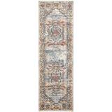 White 30 x 0.31 in Area Rug - Bungalow Rose Machado Traditional Power Loom Performance Beige Rug, Polypropylene | 30 W x 0.31 D in | Wayfair