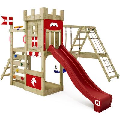Spielturm Ritterburg DragonFlyer mit Schaukel & Rutsche, Spielhaus mit Sandkasten, Kletterleiter & Image
