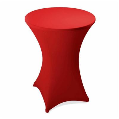 Estexo - Stehtischhusse Stretch Stehtisch ø 60 70 80 cm Husse Tisch Hussen Bistrotisch 60cm ø / Rot