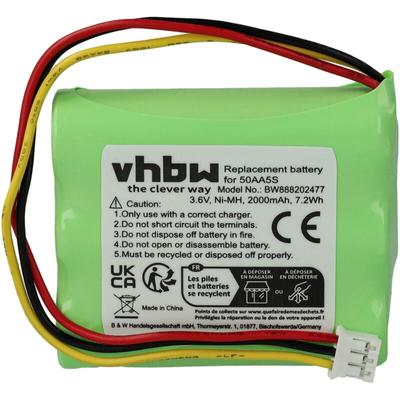 vhbw Akku kompatibel mit Toniebox Tonie Box Kreativ Hörspielbox (2000mAh, 3,6V, NiMH) - Ersatz für