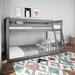 Max and Lily Twin over Twin Low Bunk with Guard Rails