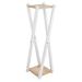 2-Tier Wood Metal Plant Stand Flower Pot Holder Rack Display Shelf