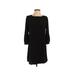 TOBI Casual Dress - Shift: Black Solid Dresses - Women's Size Small