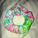 Lilly Pulitzer Accessories | Lilly Pulitzer Handmade Hair Scrunchie | Color: Blue/Green | Size: Osg