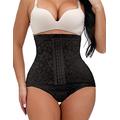 ShaperQueen 1010 Womens Best Waist Cincher Body Shaper Trainer Girdle Faja Tummy Control Underwear Shapewear (Plus Size) - black - Medium