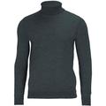 Paul James Knitwear Men’s 100% Merino Wool Turtle Neck Jumper | Sweater Olive