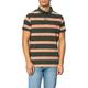 Superdry Men's Academy Stripe Polo Shirt, Enamel Green Multi, XL