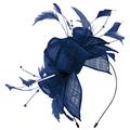 Max and Ellie Diamante Fascinator in Sapphire, size: One Size