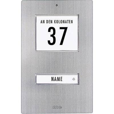 Kt 1-EG Klingeltaster mit Adressfeld, mit Namensschild 1fach Edelstahl 12 V/1 - M-e