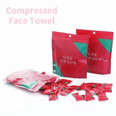 Ensemble de serviettes compressées pour le visage mini lingettes de support pour tablette compacte