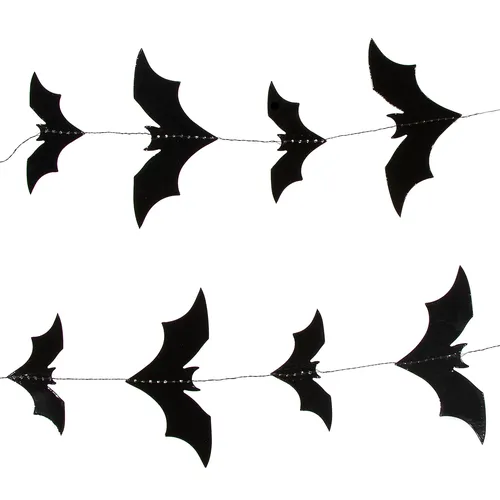 Guirlande en papier ""chauves-souris"", 1,50 m