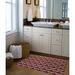 KAVKA DESIGNS Dragonfly Silhouette Bath Rug Polyester in Red/Brown | 60 H x 36 W x 0.08 D in | Wayfair MWBMT-22821-3X5-KAV1761