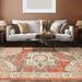 Brown/Orange 60 x 0.31 in Area Rug - Bungalow Rose Gjurgjica Oriental Rust Area Rug Polypropylene | 60 W x 0.31 D in | Wayfair