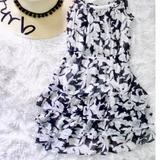 American Eagle Outfitters Dresses | Aeo Women’s Mini Black & White Floral Dress, Sz: 2 | Color: Black/White | Size: 2