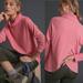 Anthropologie Sweaters | Anthropologie Trina Tulip-Back Cowl Neck Top Large | Color: Pink | Size: L