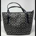 Coach Bags | Coach Peyton Signature Zip Top Tote | Color: Black/Gray | Size: Os