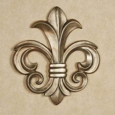 Louis VII Fleur de Lis Wall Plaque Antique Gold , Antique Gold