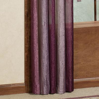Ombre Semi Sheer Curtain Panel 50 x 84, 50 x 84, Aubergine