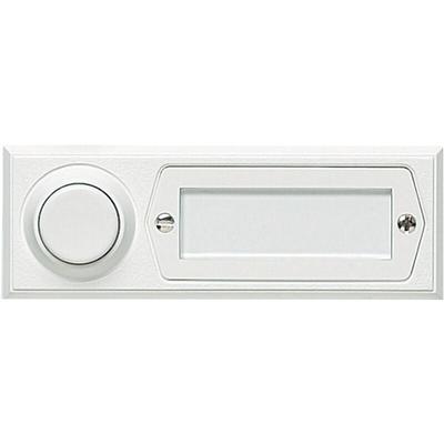 51013 Klingeltaster mit Namensschild 1fach Weiß 12 V/1,5 a - Grothe