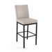 Darby Home Co Driggers Counter & Bar Stool Leather in Black/Brown | 40.5 H x 17.5 W x 22.75 D in | Wayfair 9B3F1CB6FC1E4A8EB355330D648051D2