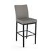 Darby Home Co Driggers Counter & Bar Stool Upholstered/Metal in Gray/Black/Brown | 40.5 H x 17.5 W x 22.75 D in | Wayfair