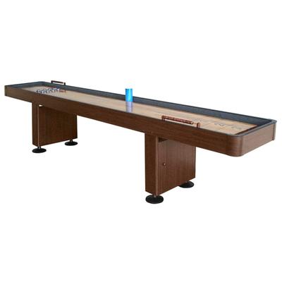 Challenger Walnut Finish 12-ft Shuffleboard