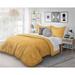 The Twillery Co.® Prudence Standard Cotton Blend Reversible Comforter Set Polyester/Polyfill/Cotton in Yellow | King | Wayfair