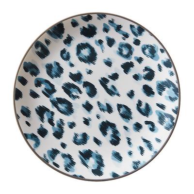 Set of 4 Leopard Accent Plates - Cornflower - Ballard Designs