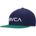 Men's RVCA Navy/Green Logo Twill II Snapback Hat