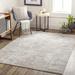 Nannyville 7'10" x 10' Modern Contemporary Bohemian Abstract Bone/Dusty Sage/Gray/Nickel/Neutral/Ivory/Light Gray/Tan/Medium Gray Area Rug - Hauteloom