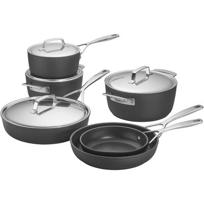 Demeyere AluPro 10-pc Aluminum Nonstick Cookware Set - Black