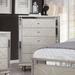 Amann Transitional Silver 5-Drawer Chest by Silver Orchid