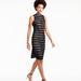 J. Crew Dresses | J.Crew Black Sleeveless Fringe Cocktail Dress 00 | Color: Black/Cream | Size: 00