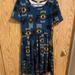 Lularoe Dresses | Lularoe Amelia Aztec Dress | Color: Black/Blue | Size: M